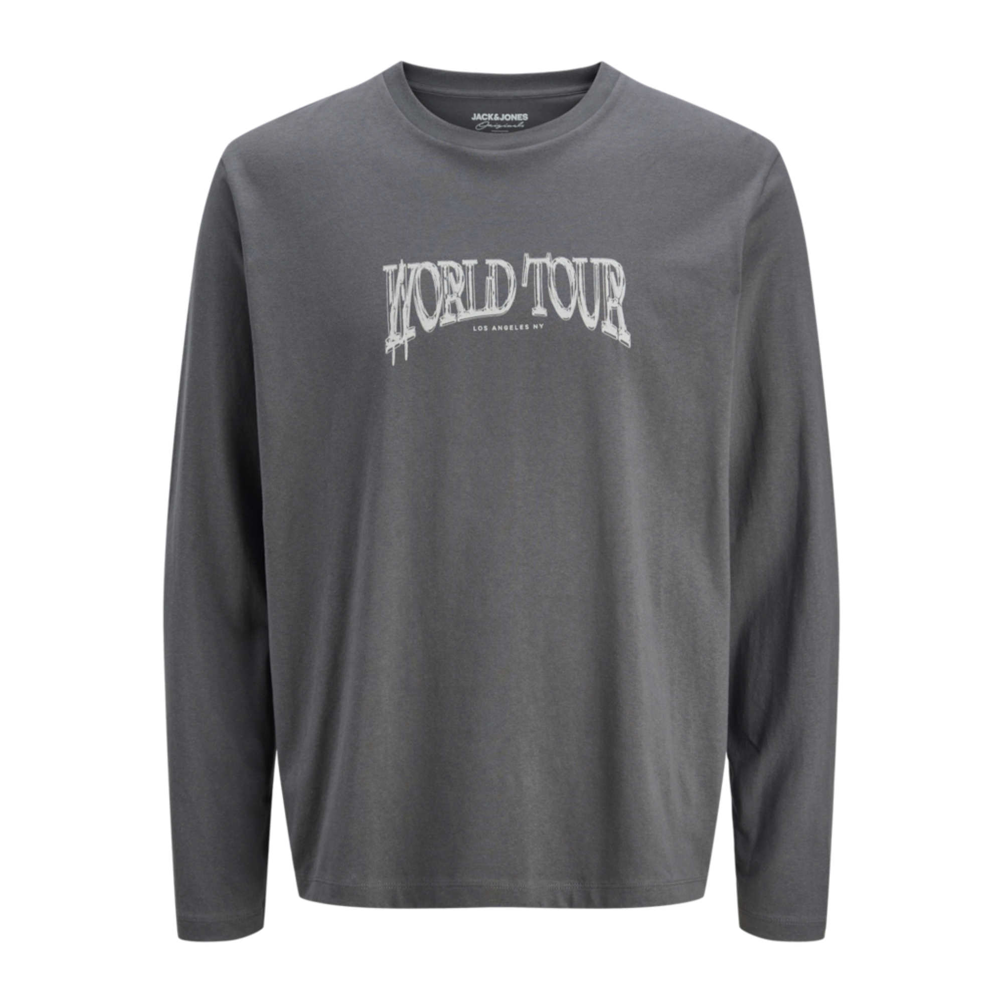 JACK&JONES 12280874 JORWORLD TEE LS C.N FT STYD AW24 Hombre Camiseta Top Polo TS 29530
