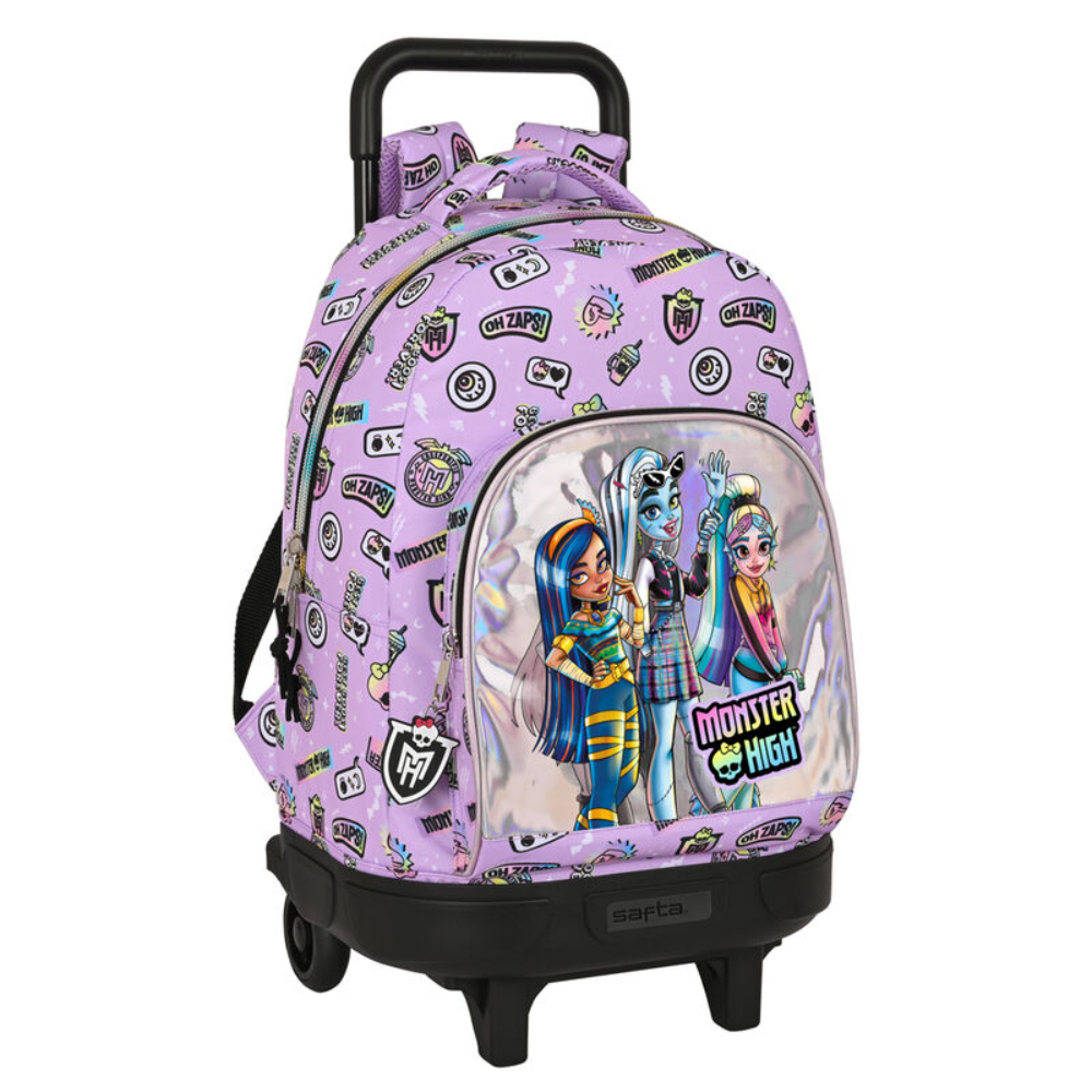 Mochila Trolley con Ruedas Compact Extraible Monster High Best Boos 80498