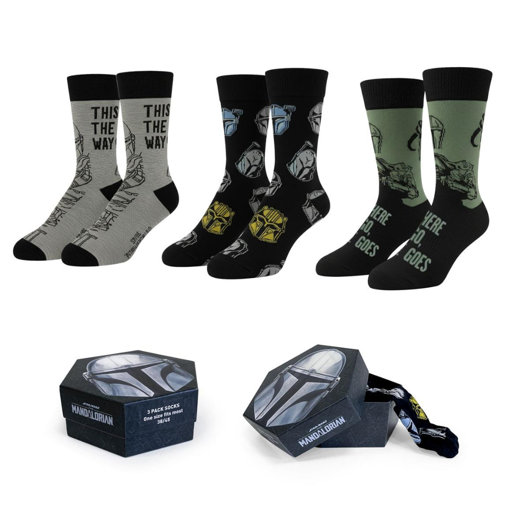 Pack 3 Calcetines En Caja The Mandalorian Hombre 85309