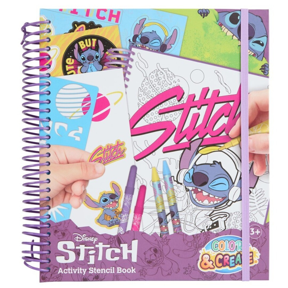 Libro de Dibujo y Actividades con Set de Papelería Stitch Sound 86767