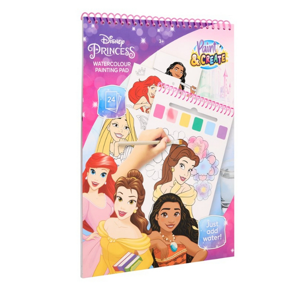 Libro De Dibujo con Acuarelas Princesas 86778