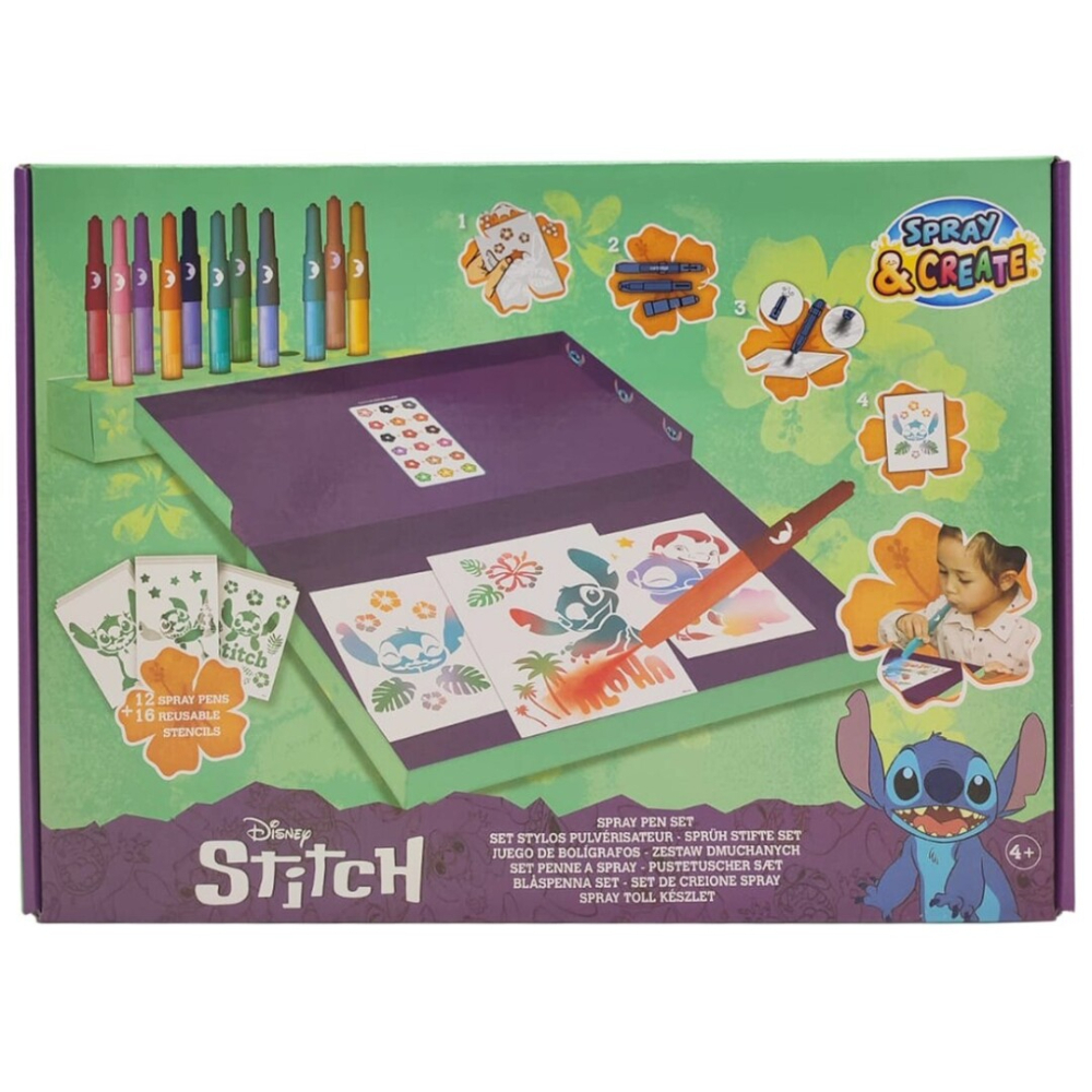 Caja de Aerógrafos y Plantillas Stitch 87312